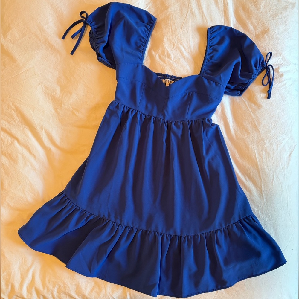 TCEC royal blue mini dress